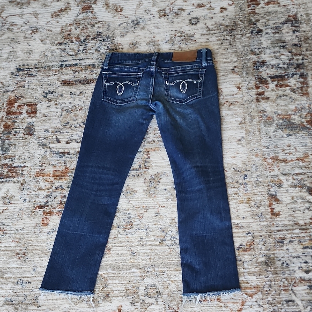 Moussy Dark Blue Straight Leg Jeans